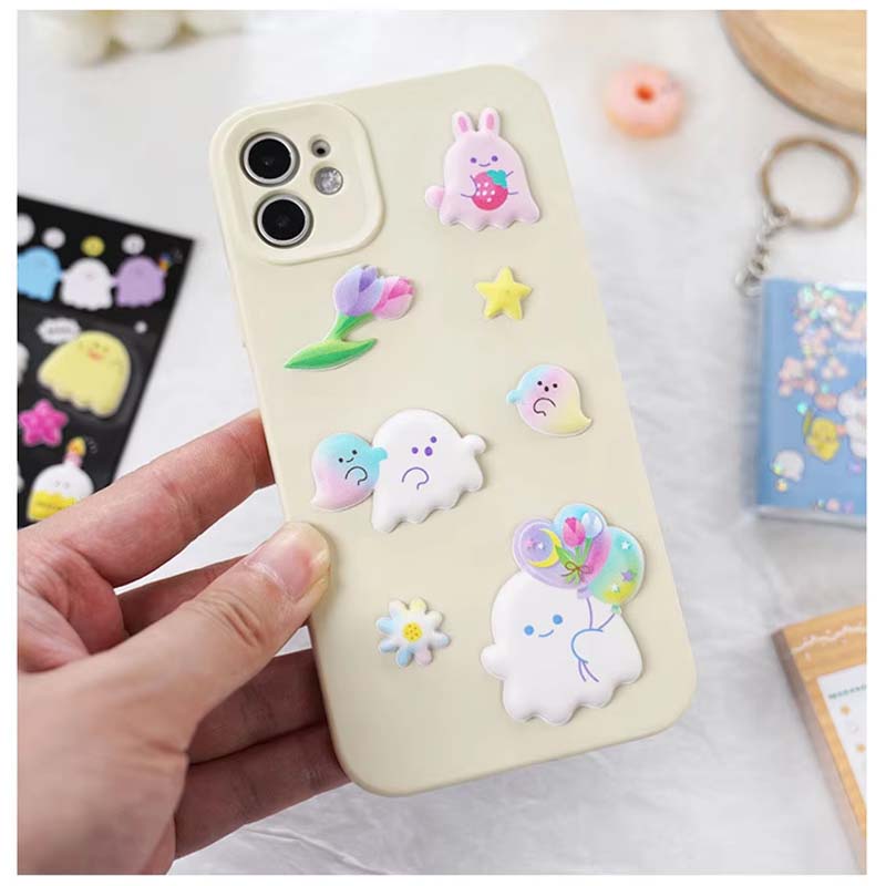 3D Kawaii Puffy Unicorn Bear Sticker SL-AUK
