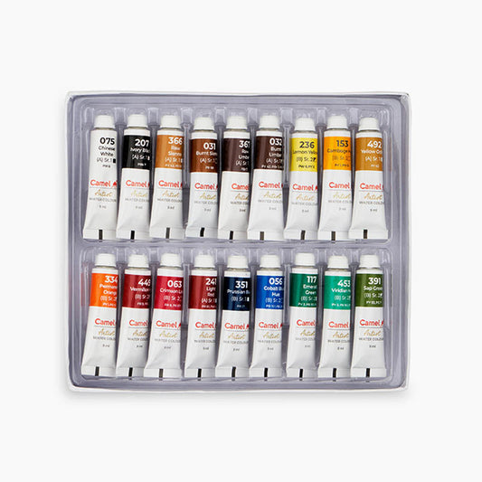 Camel Artist Watercolour Tubes Set of 18x9ml