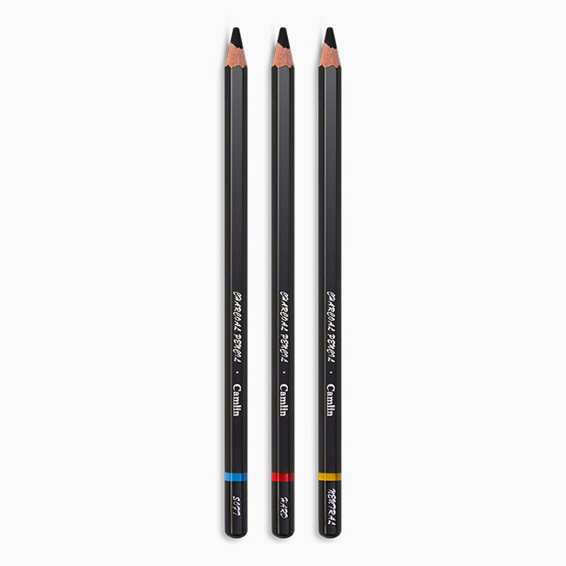 Camel Charcoal Pencil Set of 3