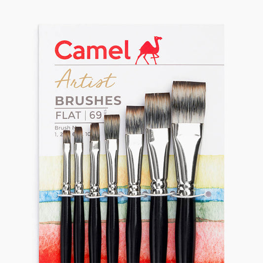 Camel Artist Flat Brush Sr.69 Set of 7