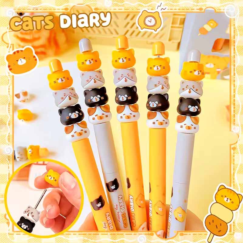 Kuki Fancy Cat Shaped Gel Pen (KK-8079)