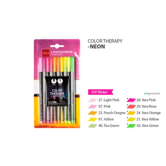 Lineplus Lineworks Fineliner Neon Set