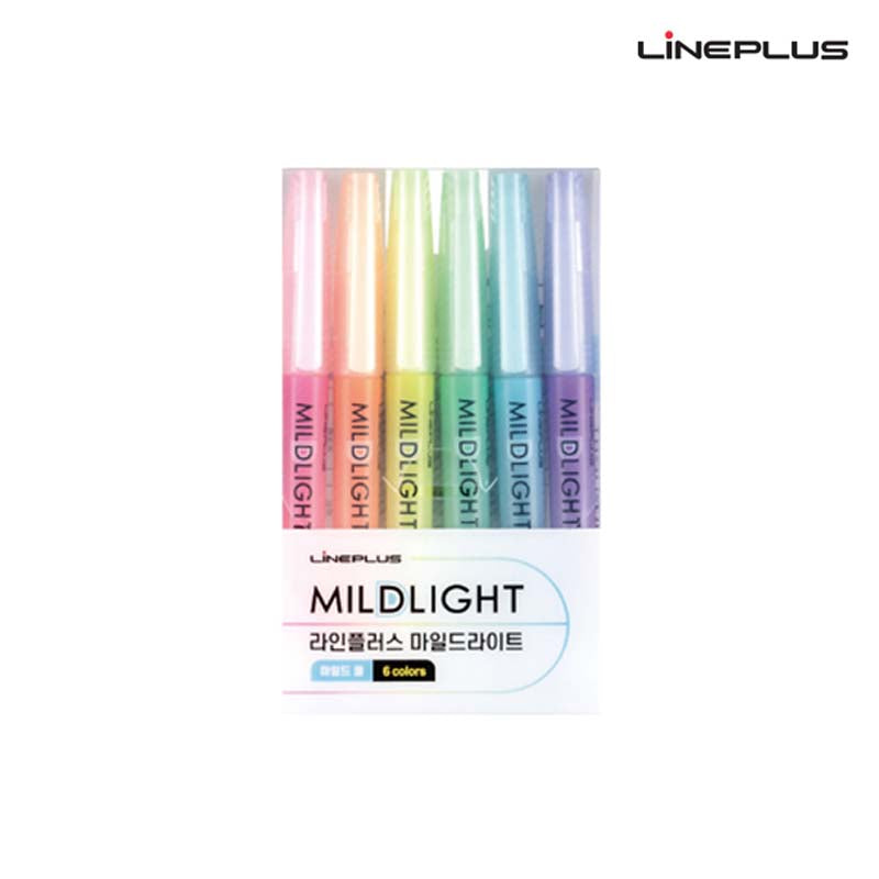 Lineplus Mildlight Highlighter Set of 6
