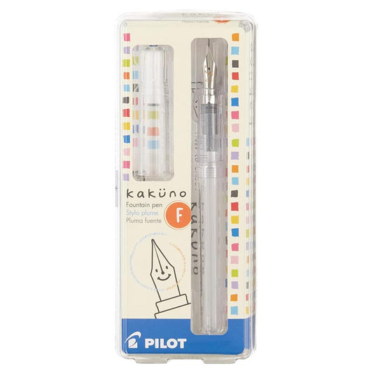 Pilot Kakuno Fountain Pen Clear Transparent
