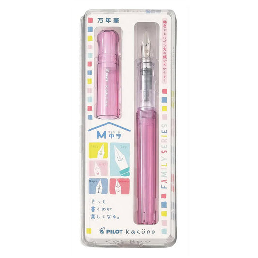 Pilot Kakuno Fountain Pen Transparent Pink