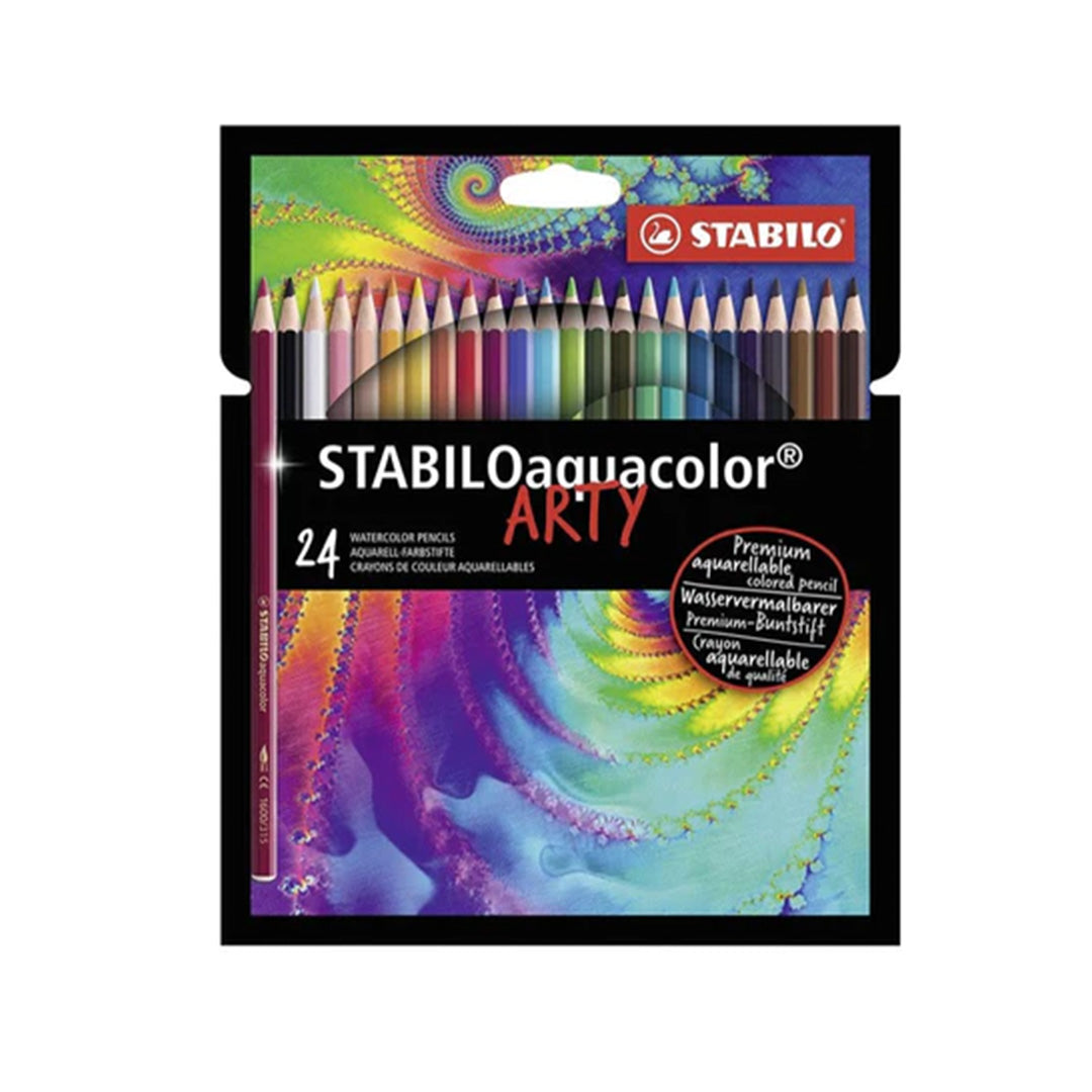 Stabilo | Arty Aquacolor | Colouring Pencils Wallet | Set of 24