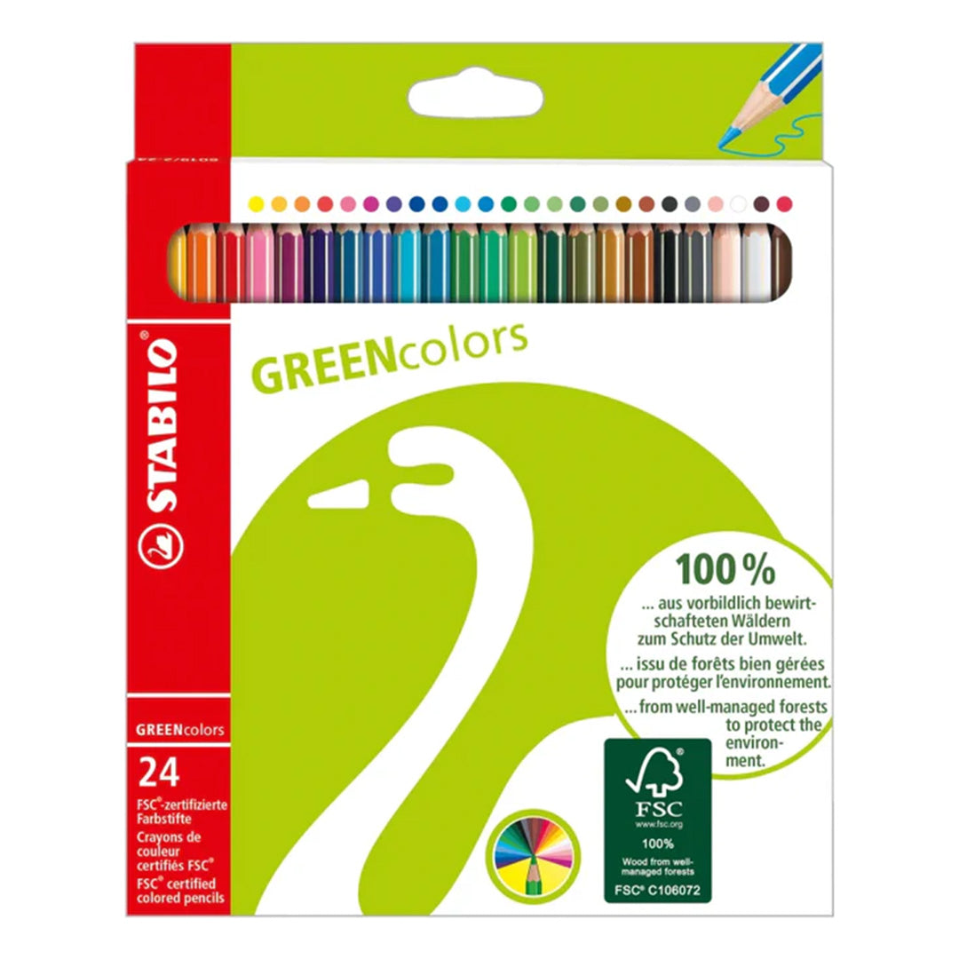 Stabilo | Arty | Green Colours | Wallet Of 24 Pcs