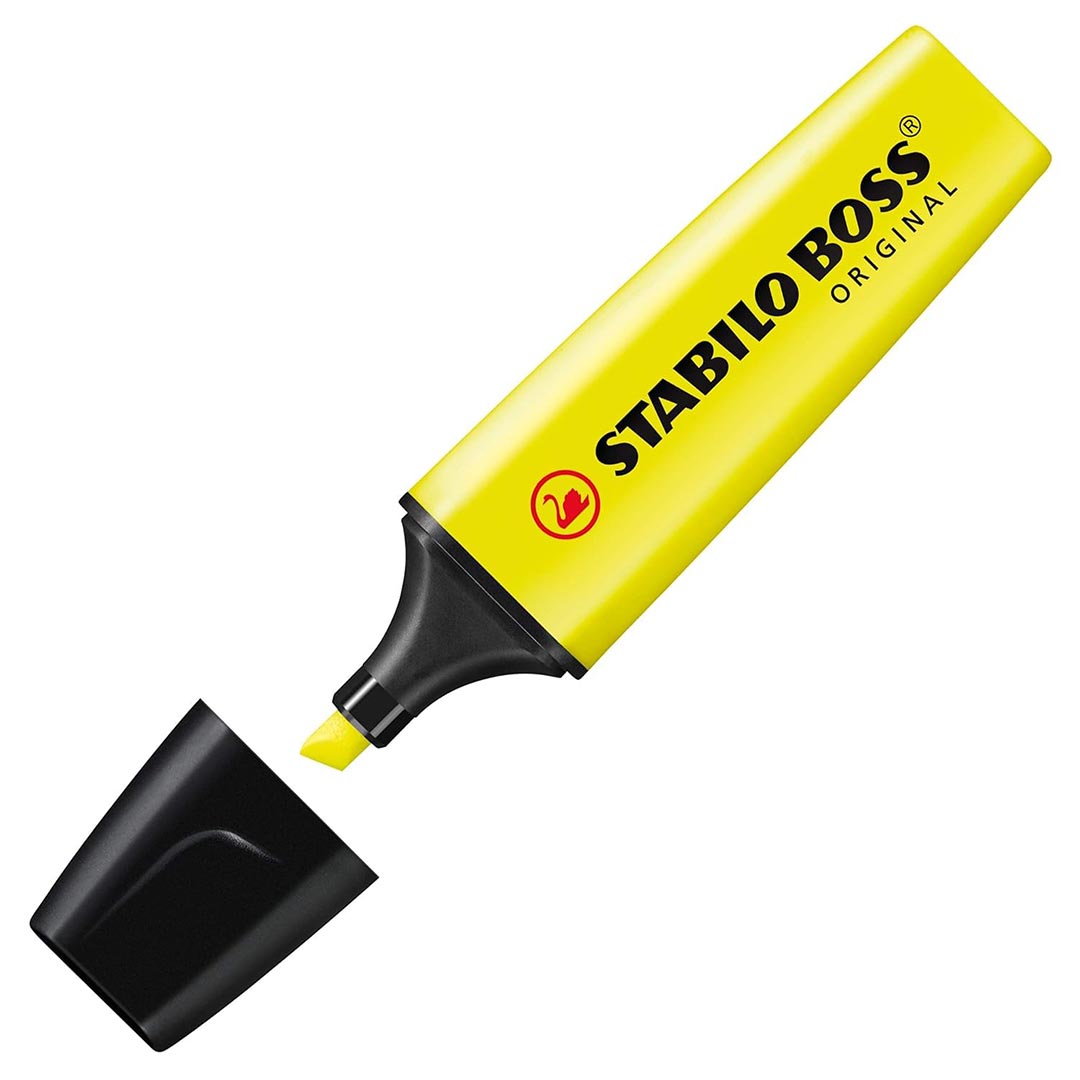 Stabilo | Boss Original | Highlighter | Assorted Colours | Pack of 4