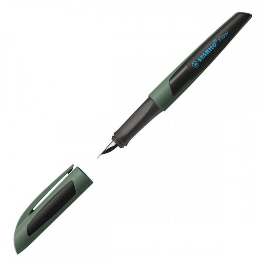 Stabilo | Flow Sporty | Fountain Pen | Forest-black - penpencilink