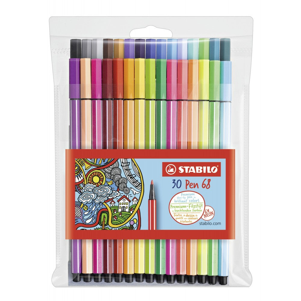 Stabilo | Pen 68 | Pack Of 24+6 Neon - penpencilink