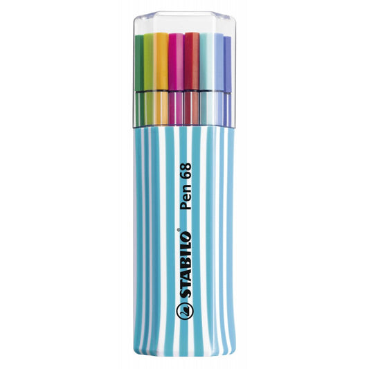 Stabilo | Pen 68 | Light Blue | Pack Of 15 - penpencilink