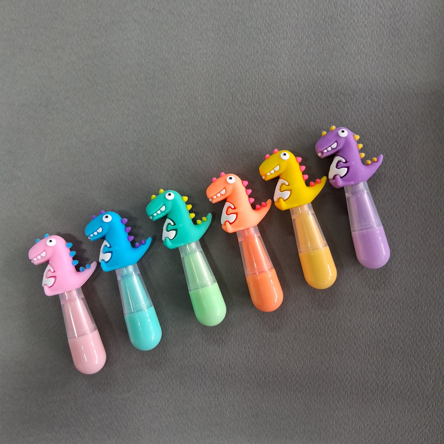 Fancy Dinosaur Shaped Highlighter Set of 6 (MD-345)