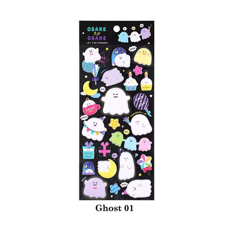 3D Kawaii Puffy Unicorn Bear Sticker SL-AUK