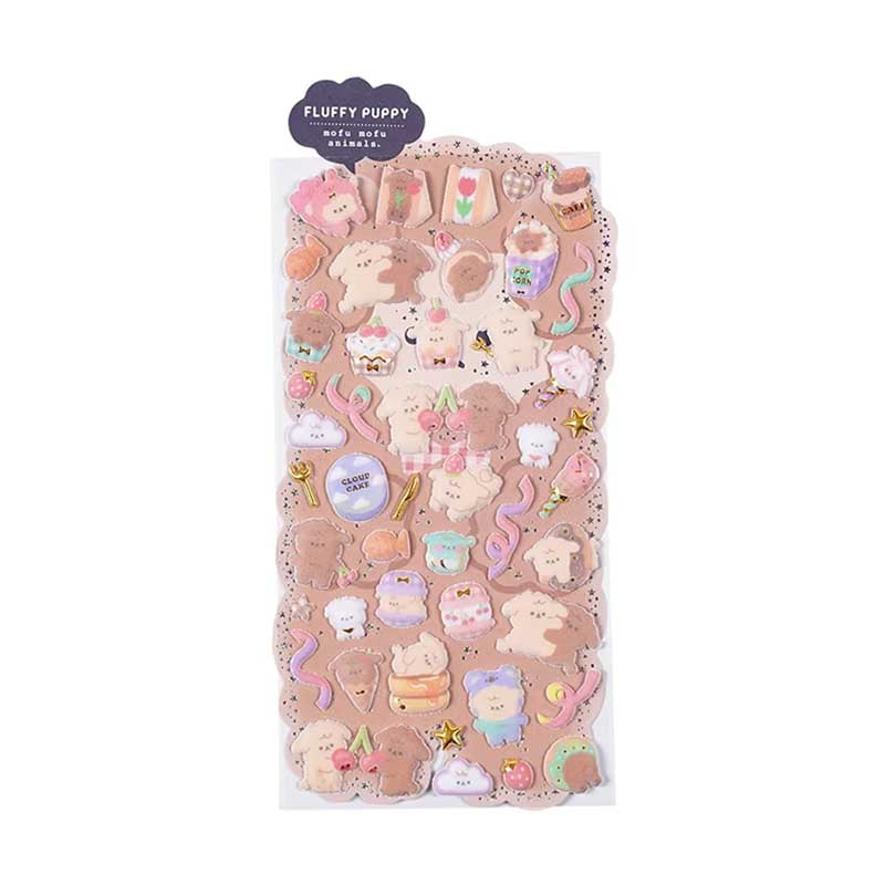 3D Mofu Mofu Animal Puffy Sticker SL-ASE