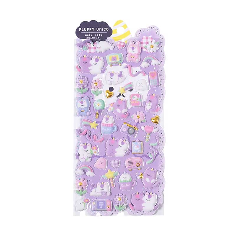 3D Mofu Mofu Animal Puffy Sticker SL-ASE