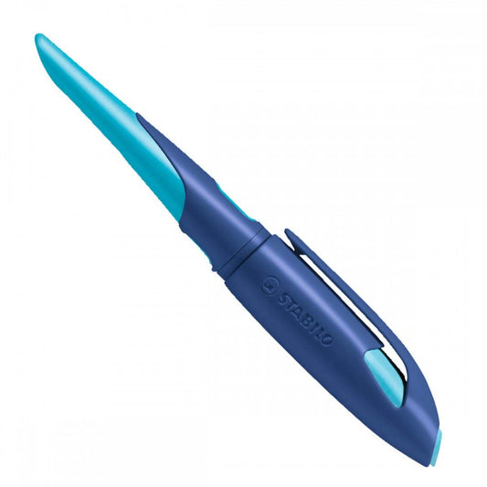 Stabilo | Easy Birdy | Fountain Pen | Right Handed | Blue-Azure | Medium nib - penpencilink