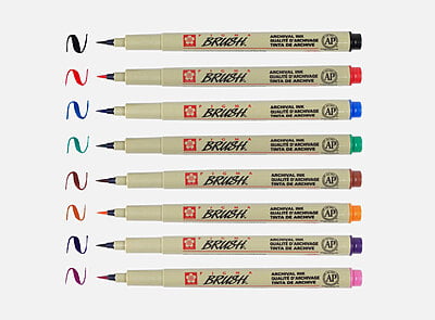 Sakura Pigma Colour Micron Brush Pen (Open Stock)