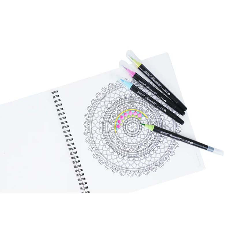Brustro DIY Mandala Colouring Book 9x9 160gsm