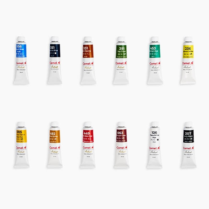 Camel Artist Oil Colour Set of 12x9ml