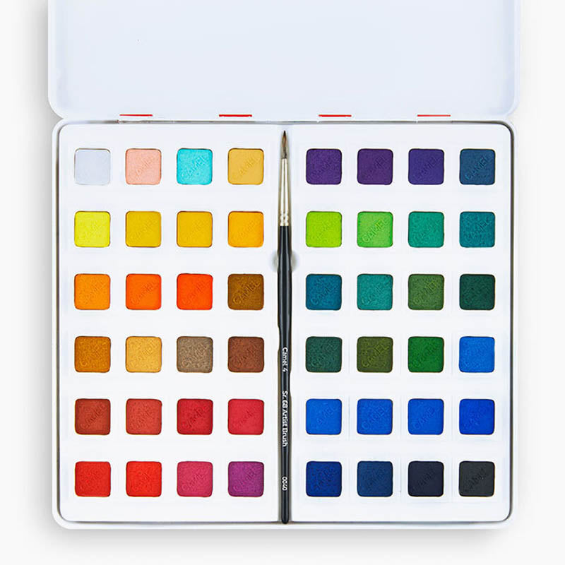 Camel Artist Watercolour Cakes Set of 48