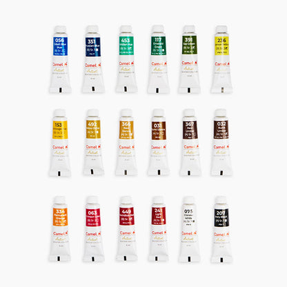 Camel Artist Watercolour Tubes Set of 18x9ml