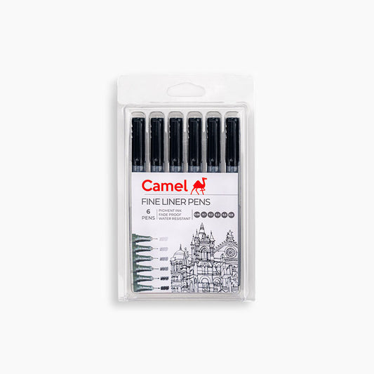 Camel Fineliner Drawing Pens Set of 6