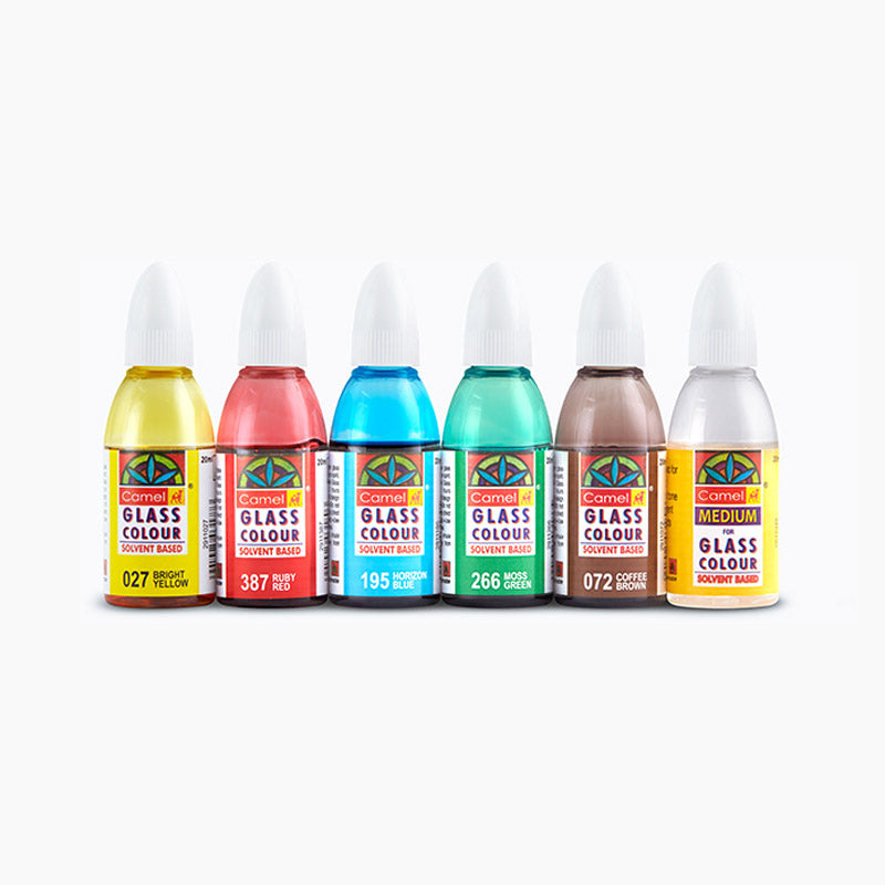 Camel Glass Colours Solvent Based Set of 6