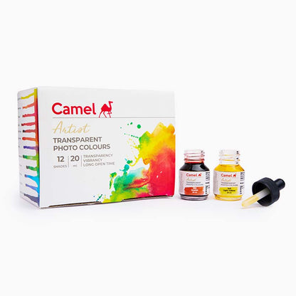 Camel Transparent Photo Colour Set of 12x20ml