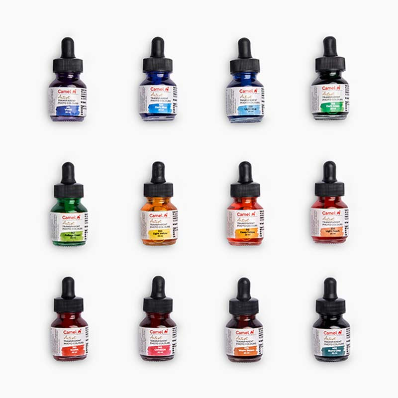 Camel Transparent Photo Colour Set of 12x20ml