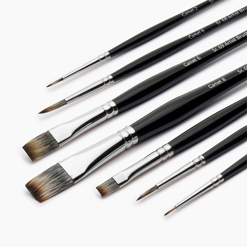 Camel Artist Mix Brush Sr.68 & 69 Set of 7