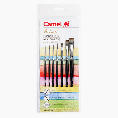 Camel Artist Mix Brush Sr.68 & 69 Set of 7