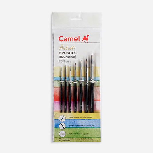 Camel Artist Round Brush Sr.68 Set of 7