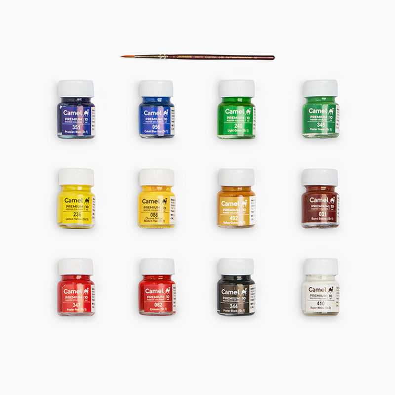 Camel Premium Poster Colour Set of 12x10ml