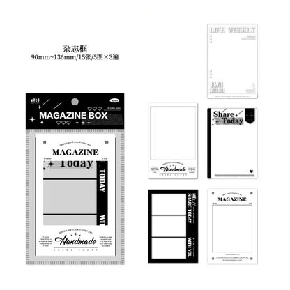Candy Poetry Frame Museum Series PET Sticker TS06F