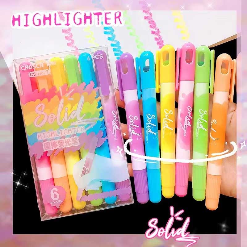 Chosch Solid Dry Wax Highlighter Set of 6 (CS-H877)