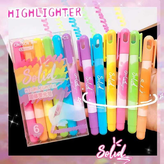 Chosch Solid Dry Wax Highlighter Set of 6 (CS-H877)