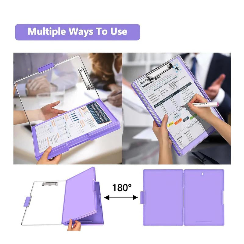Dual Storage Box Clip Board