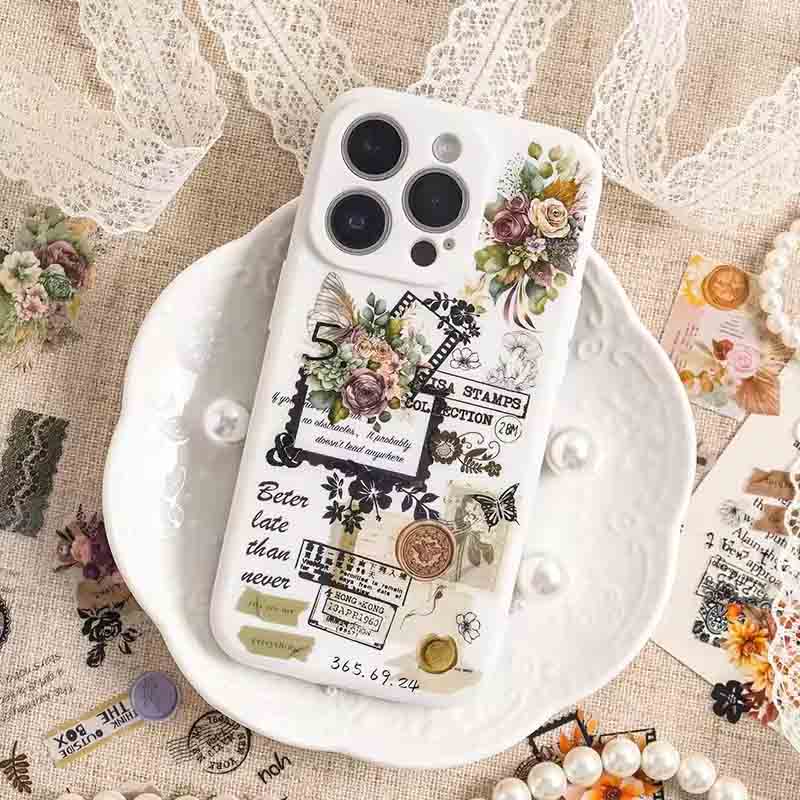 Flowers Fall On Lace Series Sticker HLLW-4