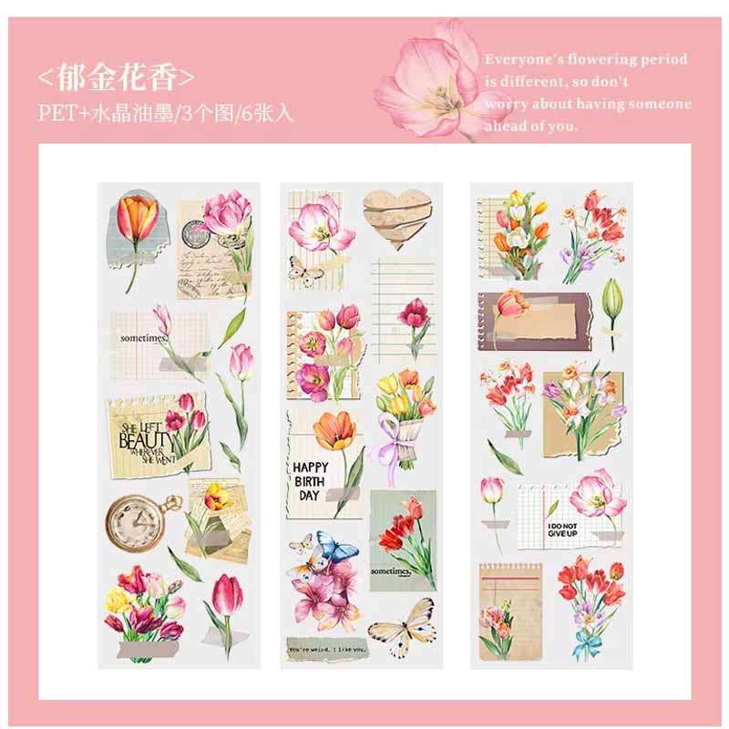 Journal Blooming Flowers Series Sticker MHD-HKJJ