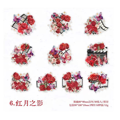 Journal Butterfly Photo PET Sticker Bag MG015