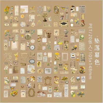 Kawaii-Q Brillant Elegy Series Vintage Stickers KQ-530