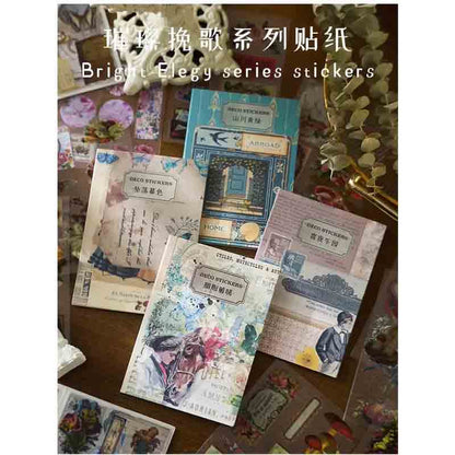 Kawaii-Q Brillant Elegy Series Vintage Stickers KQ-530