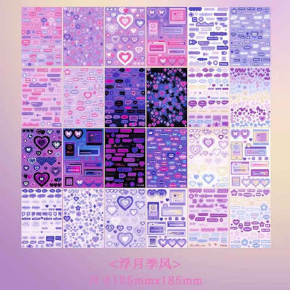 Kawaii-Q Glittery Star Sticker Book KQ-162