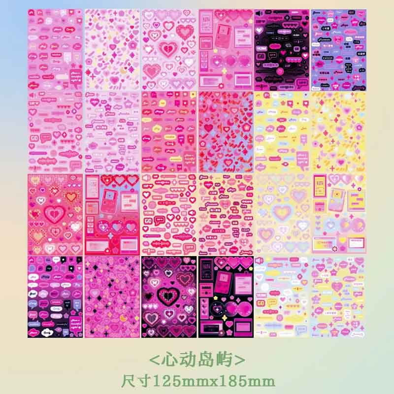 Kawaii-Q Glittery Star Sticker Book KQ-162