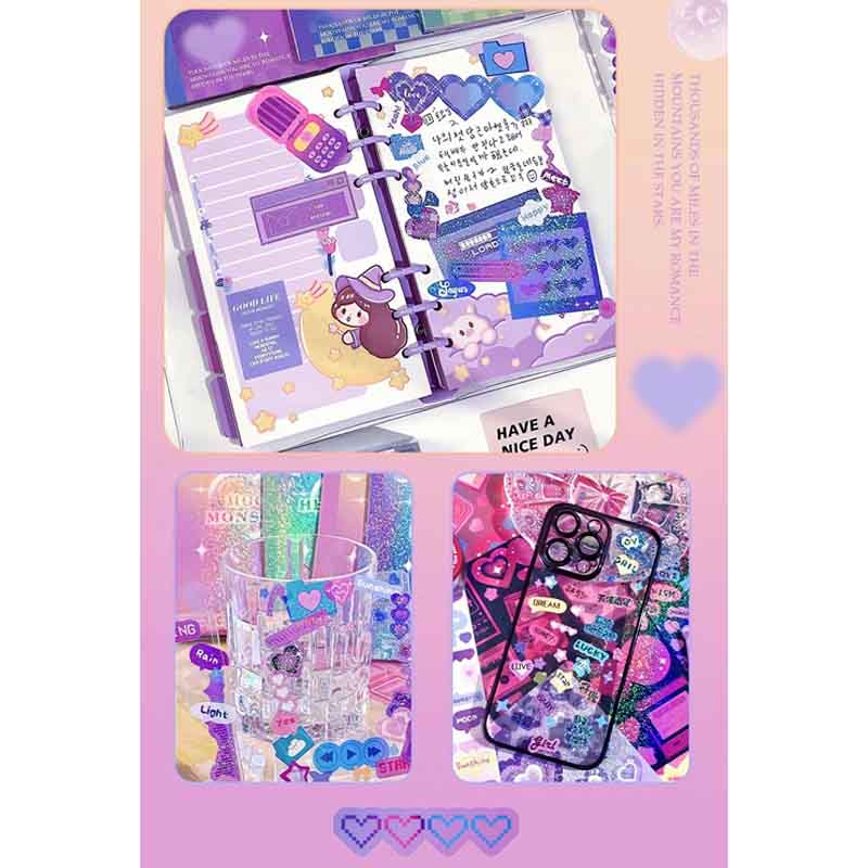 Kawaii-Q Glittery Star Sticker Book KQ-162