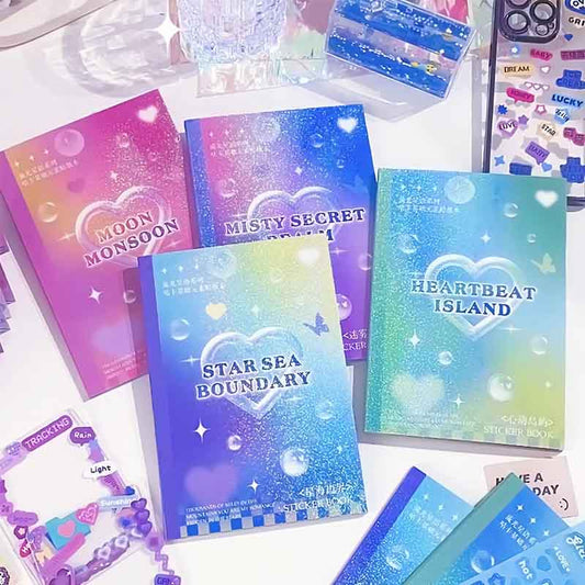 Kawaii-Q Glittery Star Sticker Book KQ-162