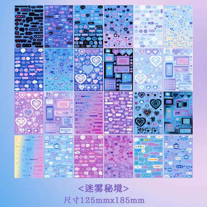 Kawaii-Q Glittery Star Sticker Book KQ-162