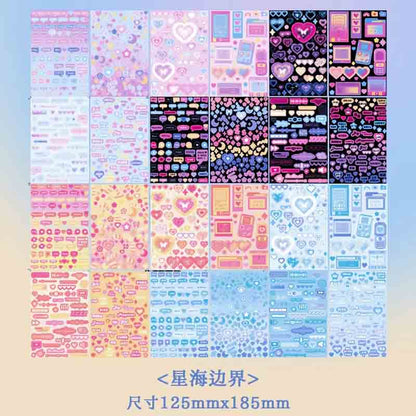 Kawaii-Q Glittery Star Sticker Book KQ-162