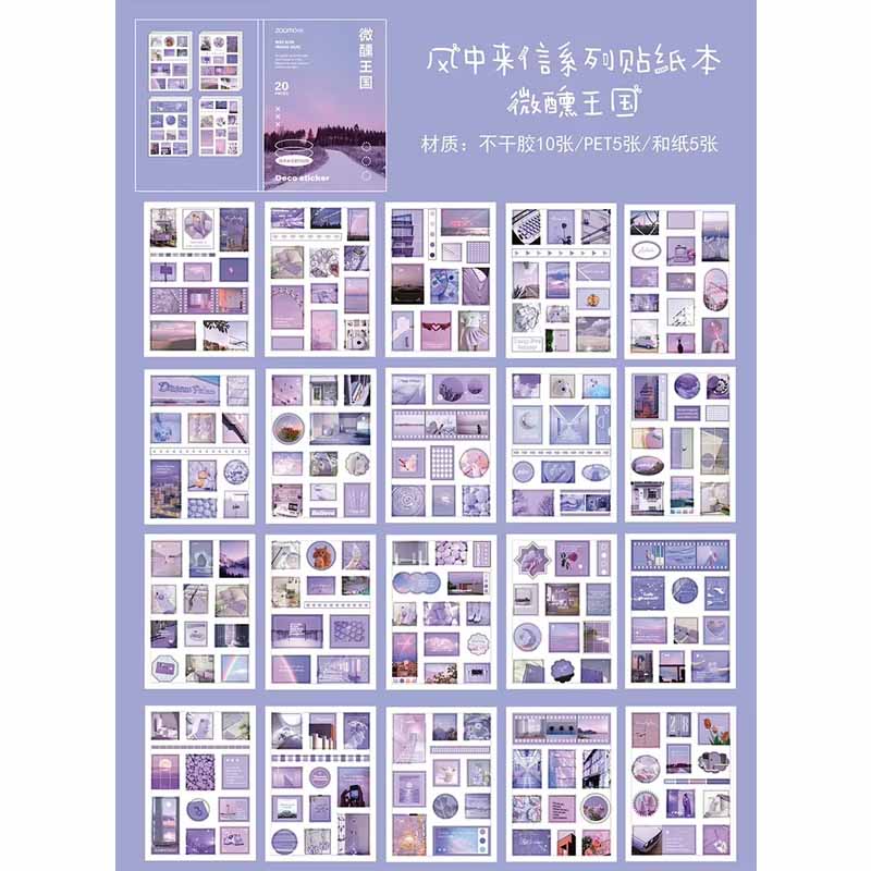Kawaii-Q Letter From The Wind Deco Sticker Book KQ-99