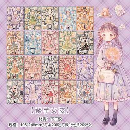 Kawaii-Q Sweet Heart Cartoon Sticker KQ-167